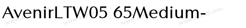 AvenirLTW05 65Medium字体转换